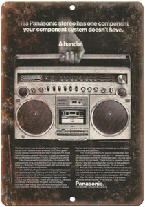 Panasonic Boombox Ghetto Blaster Vintage Reproduction Metal Sign D27 - Picture 1 of 2