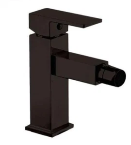 Rubinetto monocomando per bidet moderno in ottone nero - Foto 1 di 2