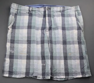 Pantalones cortos chinos vintage Lee Dungarees para hombre a cuadros azules 100 % algodón talla 42 - Imagen 1 de 10