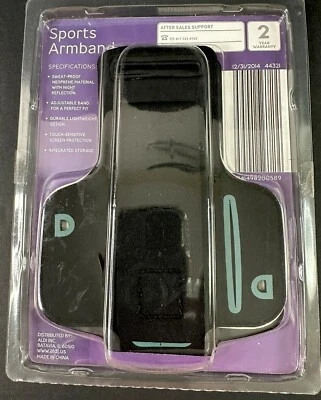 运动臂带 适用于 iPhone 4/4S 最高 4.9 英寸 x 2.3 英寸起重机 跑步 防汗 灰色 — 第 1/3 张图片