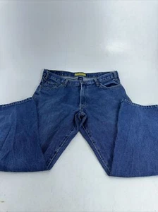 Pantalones de mezclilla azul pierna recta talla 40x32 Real Ranch Premium para hombre calce regular - Imagen 1 de 13