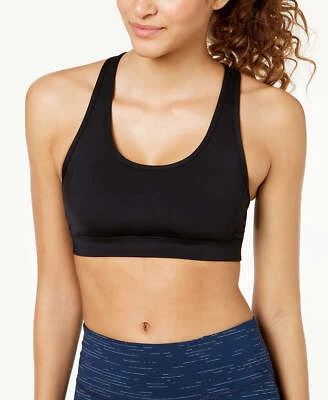 Ideology Cutout Racerback Seamless Mid-Impact Sports Bra Black XS NWT! $34.50 - Image 1 of 3