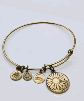 Браслет с брелоками Alex and Ani ДОЧЬ золотистый маргаритка один размер OSFM - Изображение 1 из 4