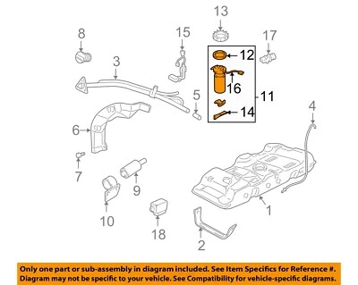 Used Fuel Pump fits: 2005 Chevrolet Venture Pump Assembly Base MONTANA emblem on Foto 1 de 3