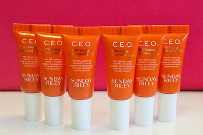 1.0 oz Sunday Riley C.E.O. 15% Vitamin C Brightening Serum CEO 6X .17oz. EACH - Image 1 of 4