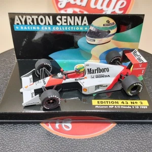 MINICHAMPS 1/43 McLaren MP4/5 Honda V10 1989 Ayrton Senna #1 Marlboro decals - Picture 1 of 8