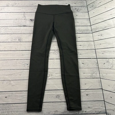 Alo Yoga Houndstooth Athletic High Waisted Leggings Women's Small Brown Black - Image 1 of 4