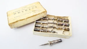 Corn Cob Holder Set EPNS Silver Plated Bonzer Boxed Family Pack 8 Piece - Picture 1 of 6