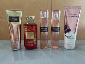 SET BESTEHEND AUS 5 BATH & BODY WORKS TAUSEND WÜNSCHE - SPRAY, DUSCHGEL, KÖRPERWASCHMITTEL/CREME - Bild 1 von 6