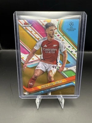 2024-25 Topps Finest Uefa Club Competitions - Declan Rice #41 Gold Refractor /50 - Image 1 of 2