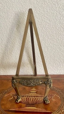 Caballete de exhibición ornamentado vintage, soporte para fotos de 15" H Foto 1 de 4