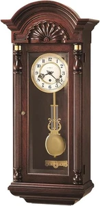 Howard Miller Jennison Wall Clock Key-Wound Triple Chime Movement Lyre Pendulum - Picture 1 of 16