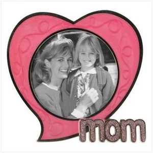 Marco de fotos en forma de corazón de mamá peltre - foto pequeña regalo del Día de la Madre madres - Imagen 1 de 1