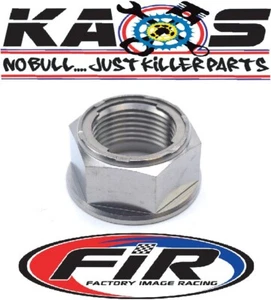 TITANIUM REAR WHEEL AXLE SPINDLE NUT 99-25 YZ 125 250 01-08 YZF 250 450 15-25 KX - Picture 1 of 11