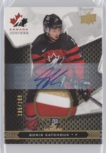 2018 Upper Deck Team Canada Juniors Premium Swatch /199 Boris Katchouk #12 Auto
