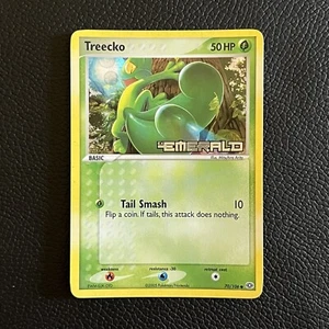 Pokemon Karte Treecko 2005 EX Smaragd 70/106 Reverse Holo gestempelt - Bild 1 von 2