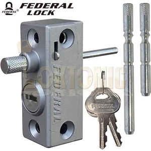 Federal Window Bolts French Doors Lock Catches heavy Duty Security Sliding Patio - Picture 1 of 13