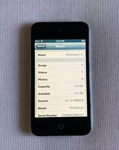 Apple iPod Touch 4th Generation Black 8 GB a1367 no cord - Picture 1 of 6