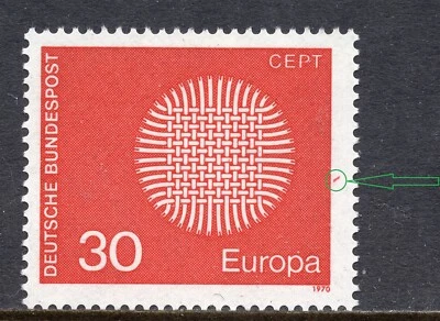 125 - GERMANY 1970 - Europa CEPT - ERROR - MNH - Image 1 of 2