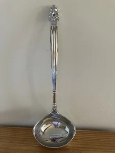GODINGER Olde Copenhagen Large Glossy Silverplate Soup Ladle 12.75” MINT COND - Picture 1 of 3