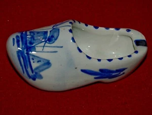 CENICERO ZUECO HOLANDÉS VINTAGE AZUL DELFT 781/T Hecho en Holanda - Imagen 1 de 5