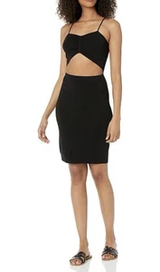 The Drop Damen Ailyn Träger tailliert Cutout Mini Pullover Kleid schwarz S - Bild 1 von 4