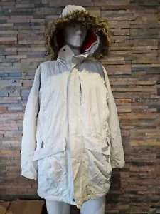 Abrigo blanco crema Timberland Parka. Weathergear tamaño mediano ***LEE POR FAVOR. - Imagen 1 de 9