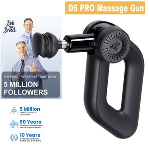 D6 Pro Massage Gun 16mm Deep Muscle Treatment For Athletes Relax BOB AND BRAD - Picture 1 of 14