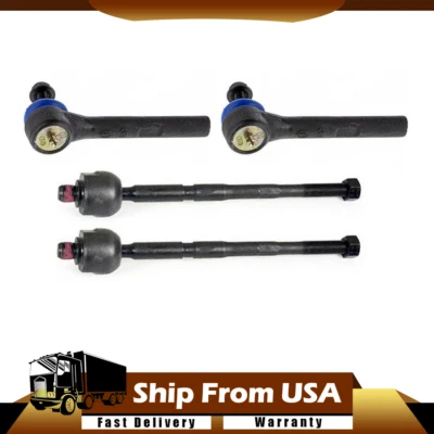 Inner,Outer 4X Mevotech Steering Tie Rod End fits 2012-2015 FIAT 500_WT - Image 1 of 4