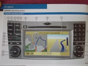 (2008) MERCEDES-BENZ COMAND NAVIGATION SAT NAV HANDBOOK CLASS A M E S SL SL   - Picture 1 of 3