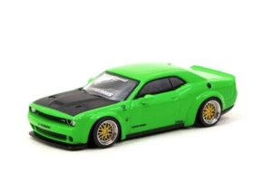 Tarmac Works 1/64 LB-WORKS Dodge Challenger SRT Hellcat Green Metallic MiB - Picture 1 of 3