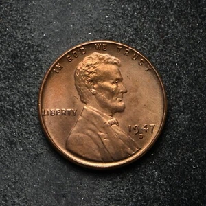1947-D Lincoln Wheat Cent BU (bb16546) - Picture 1 of 2