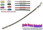 42 inch, DOT Stainless Hose 4AN / JIC Straight Female to 45 degree female