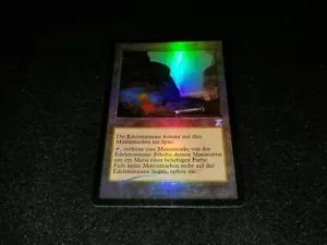 MTG 1x Time Spiral shifted land MP German FOIL Gemstone Mine ships w/ track - Picture 1 of 2