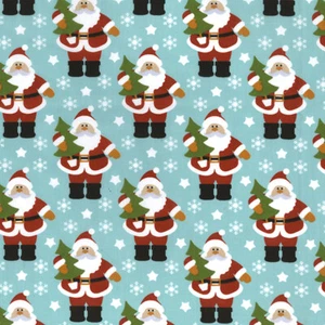 Christmas, Poly Cotton, Santa, Dress/Craft Fabric/Material TCP911-Day - Picture 1 of 2