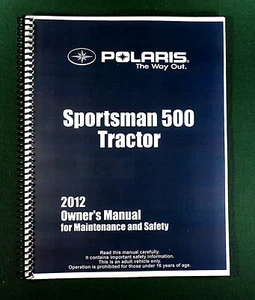 2012 Polaris Sportsman 500 Tractor Owner's Manual: 141 Pages & Protective Covers - Picture 1 of 1