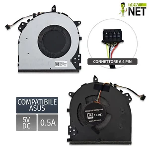 Ventola compatibile con ASUS Vivobook 14 F412F F412FA F412U F412UA M412DA - Afbeelding 1 van 6