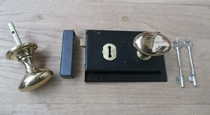 Juego de manijas y perillas de llanta estilo tradicional antiguo vintage (perilla ovalada) - Imagen 1 de 1