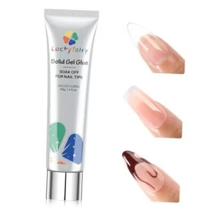 Gel Nail Tips Glue 40ml Super Strong Nail Glue Gel for False A-Nail Glue Gel - Picture 1 of 8