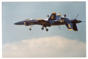 1986-1989 US Navy Blue Angels F/A-18 Hornet 4x5.87 Original Unpublished Photo