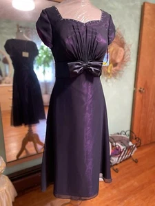 Bella Formals Venus Black/Purple Cocktail Evening Special Occasions Dress 12 - Picture 1 of 11