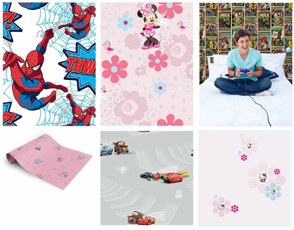 CHILDRENS BEDROOM WALLPAPER - DISNEY AND CHARACTER DESIGNS - KIDS 10M WALLPAPER - Image 1 of 1