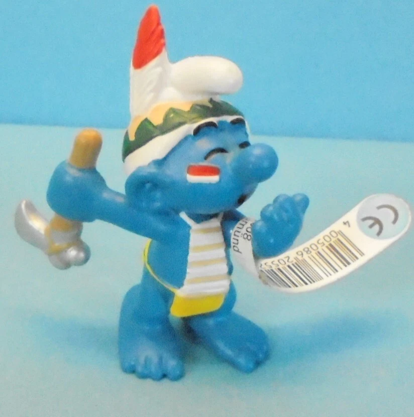 20552 REGENTÄNZER Schlumpf :  Nr. 1 Indianer Schleich CE 2006 - Bild 1 von 1