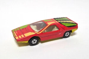 usado! Matchbox Nº75 Alfa Carabo rojo/amarillo 1970 Hecho en Inglaterra - Imagen 1 de 2