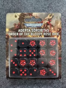 Warhammer 40k Adepta Sororitas Orden de la Rosa Sangrienta 20x 16 mm Juego de dados Nuevo - Imagen 1 de 2