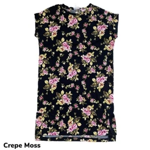 2XL CHELSEA LuLaRoe T-Shirt-Kleid ~ rosa rose geblümt auf schwarz ~ Gr. 20-22; neu mit Etikett - Bild 1 von 7