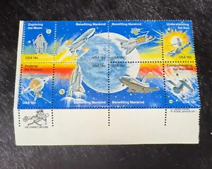 US Stamp #1912-19, 1981, MNH,VF,OG, Space Achieve, Bottom Right Block of 8. - Picture 1 of 3