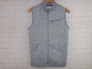 Crown and Ivy Boys size XL Gray Knit Zip Up Sweater Vest - Picture 1 of 6