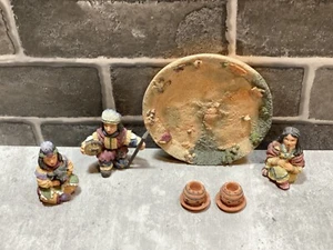 Miniature Tea Set/cherished moments by michelle yam 1995/native americans - Picture 1 of 12