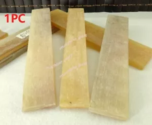 1 pieza cuernos de yak naturales hoja cuchillo en blanco placa escalas hágalo usted mismo mango materia prima - Imagen 1 de 8